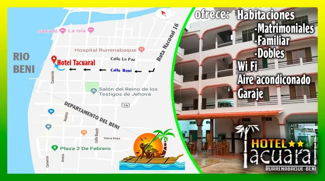 Hotel Tacuaral Rurrenabaque Dış mekan fotoğraf
